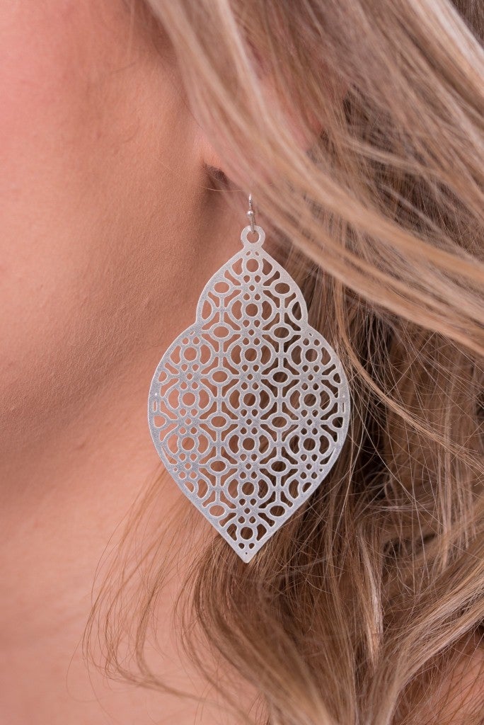 Merriam Earring - Matte Silver