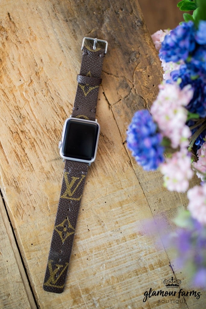 sku8604 | Upcycled Louis Vuitton Apple Watch Band