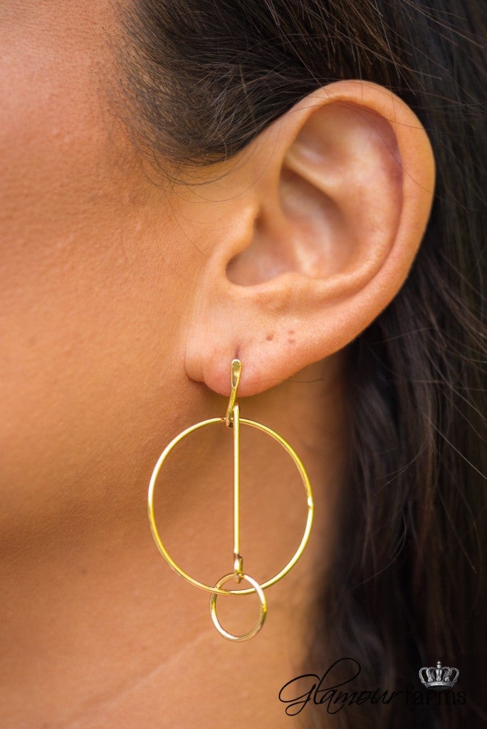 Modern Elegance Earrings - Gold
