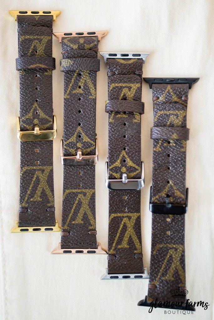 sku8604 | Upcycled Louis Vuitton Apple Watch Band