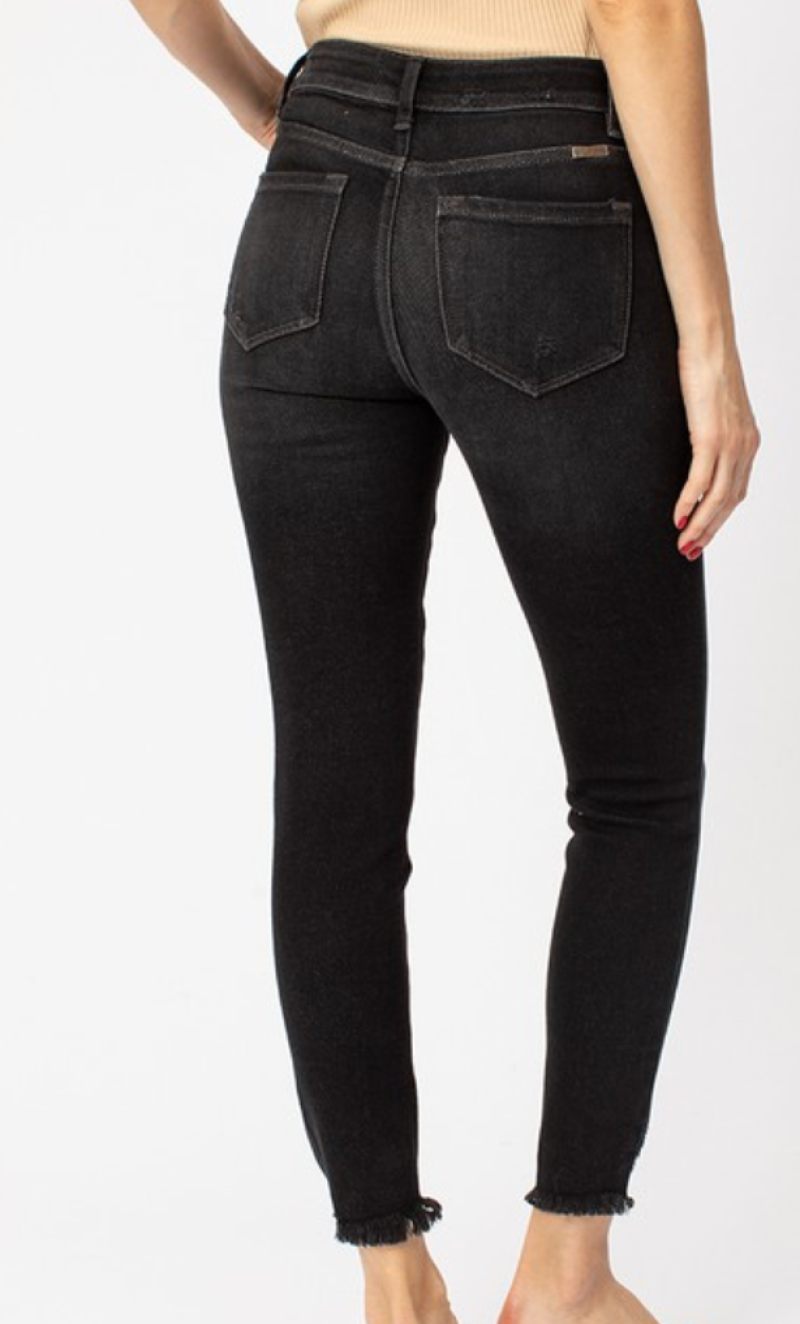 black kancan skinny jeans