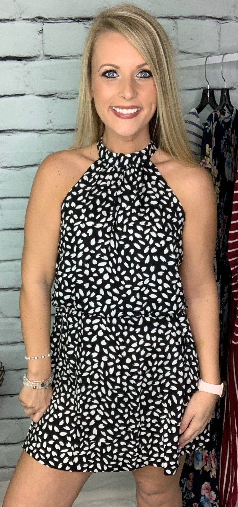 wrap around dress blue