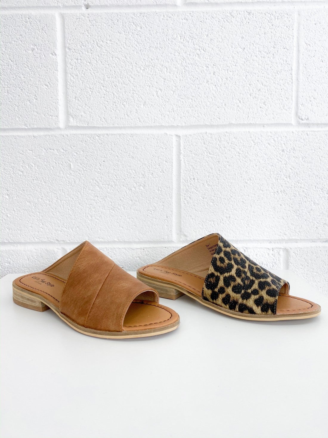 asymmetrical open toe flat