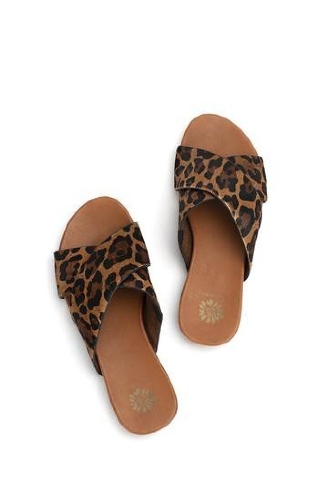 yellow box leopard print flip flops