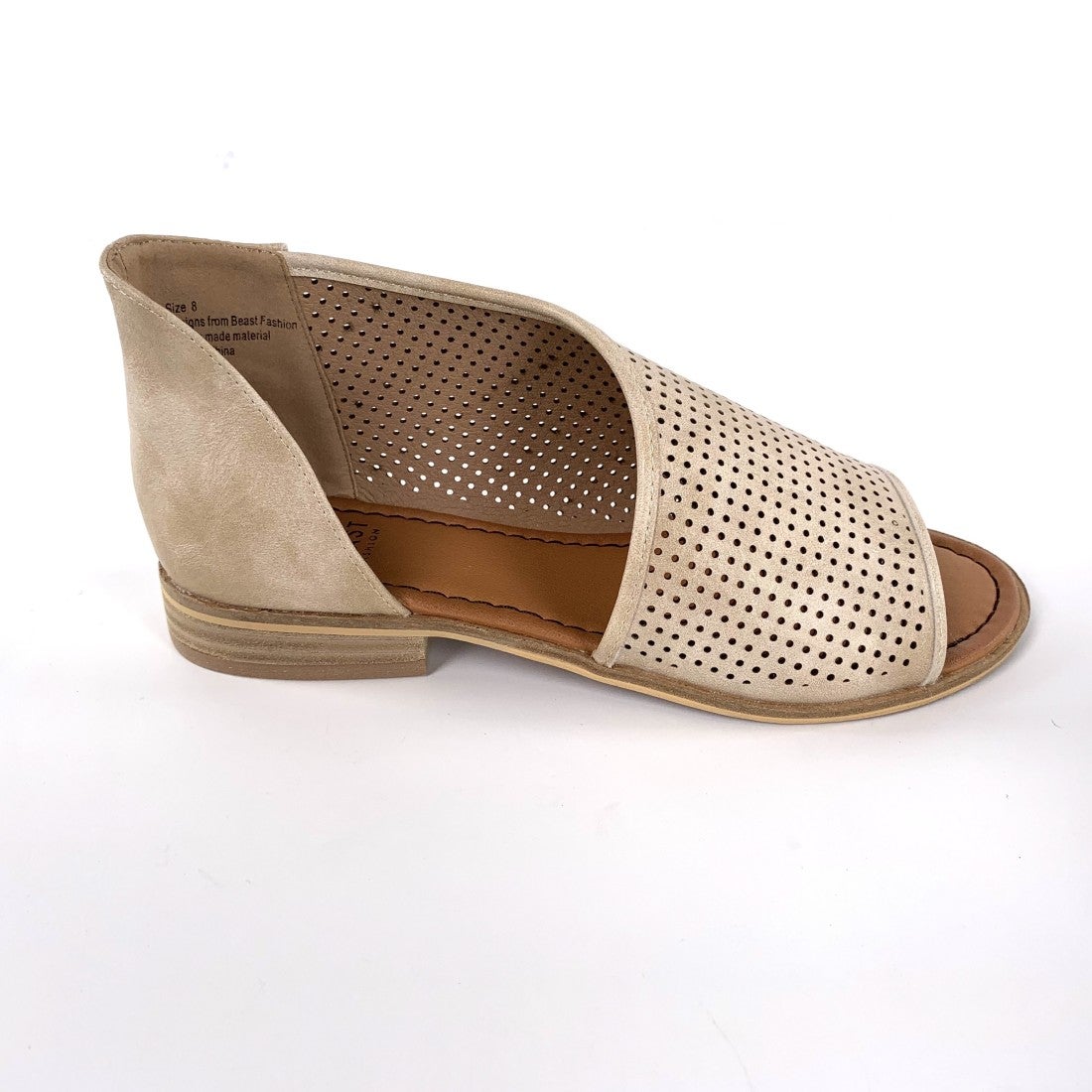 side cut out flat shoes
