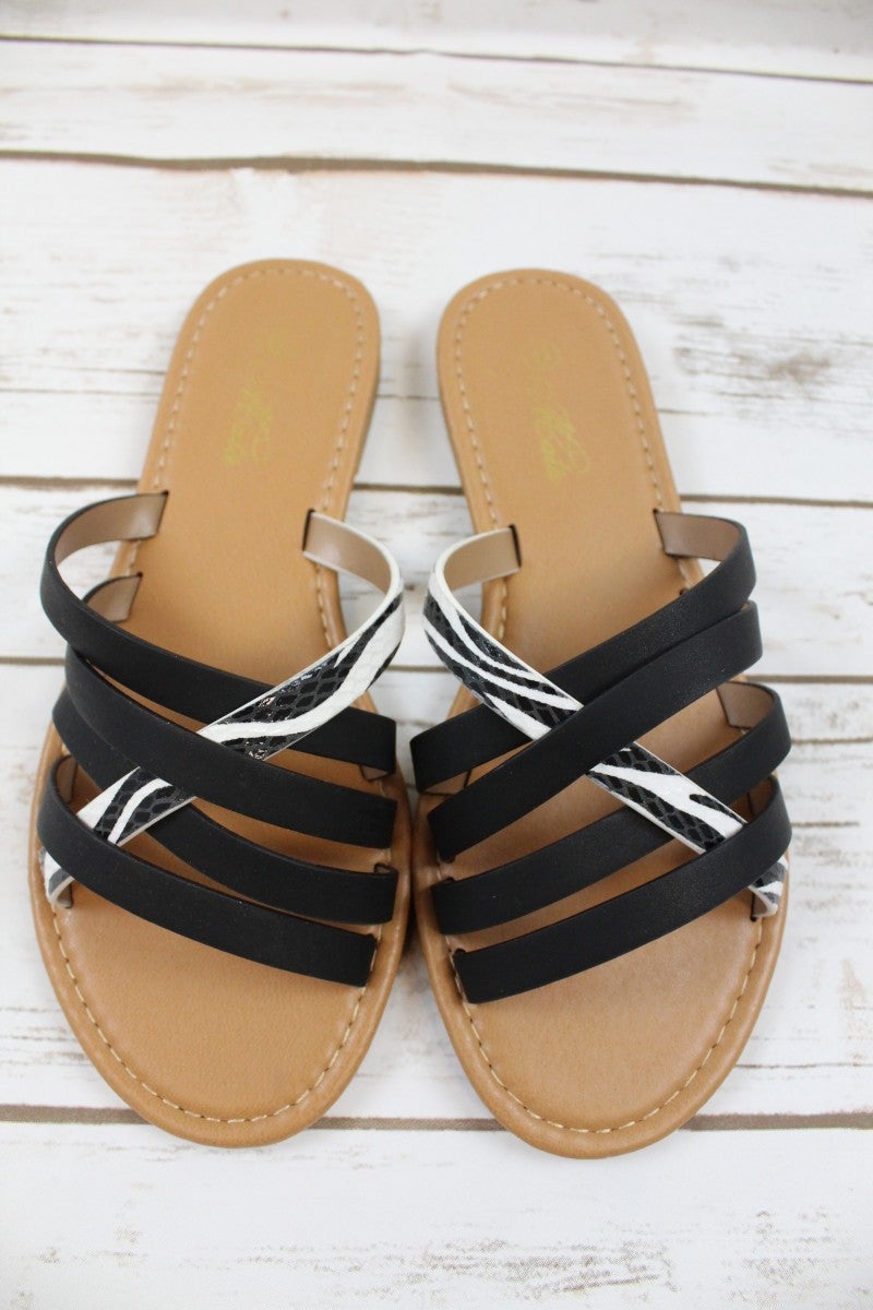 steve madden zebra sandals